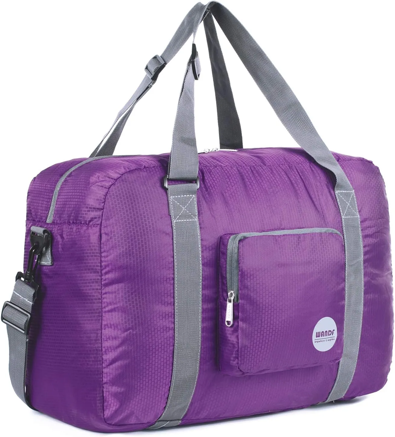 WANDF For Spirit Airlines Personal Item Bag 18x14x8 Foldable Travel Duffel Carry on Weekender Overnight for Women Men