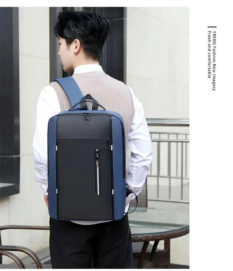 Waterproof Business Backpack Men USB School Backpacks 15.6 Inch Laptop Backpack Large Capacity Bagpacks for Men Back Pack Bags