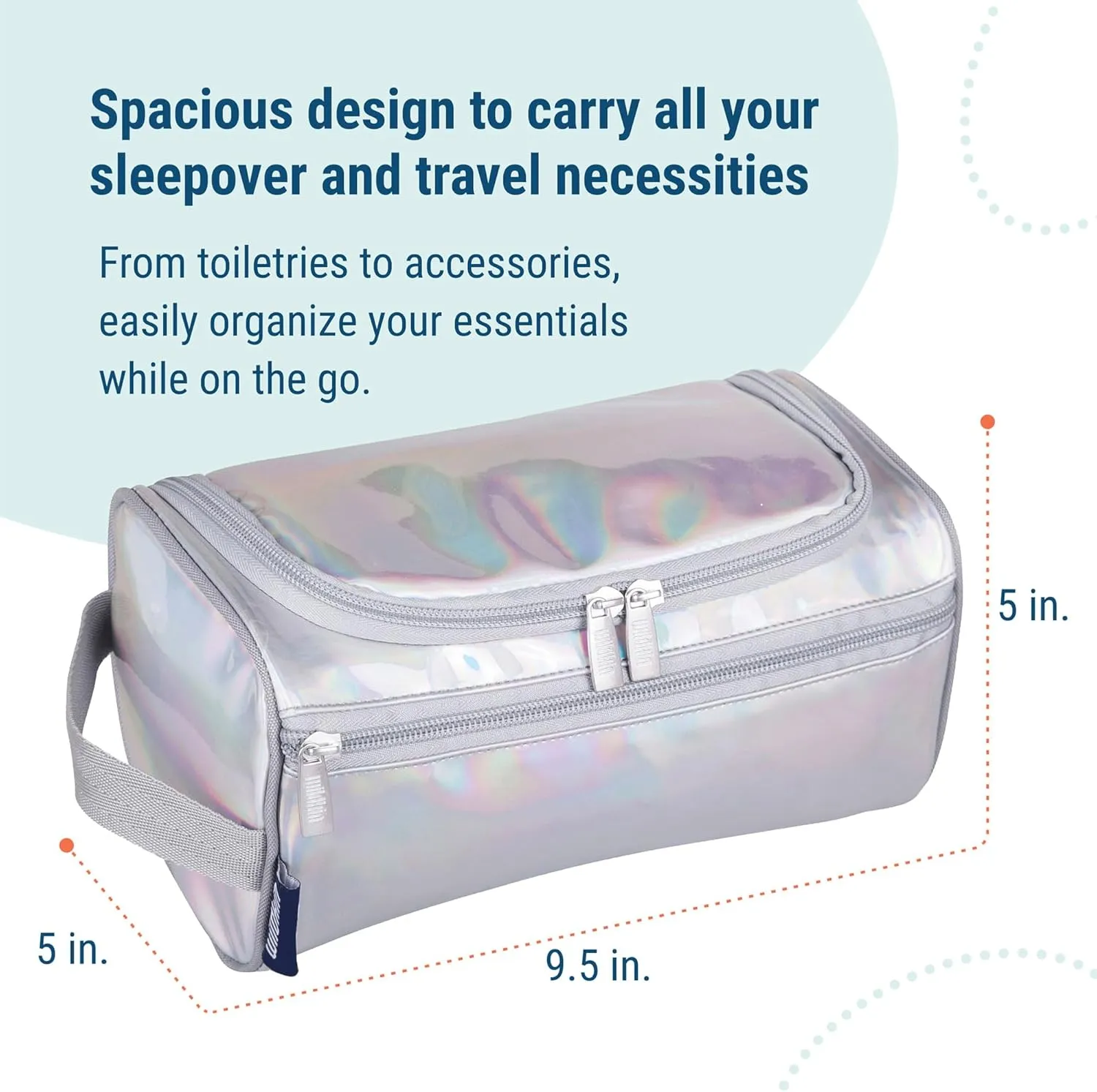 Wildkin Toiletry Bag for Boys and Girls, Ideal for School, Weekend, or Overnight Travel