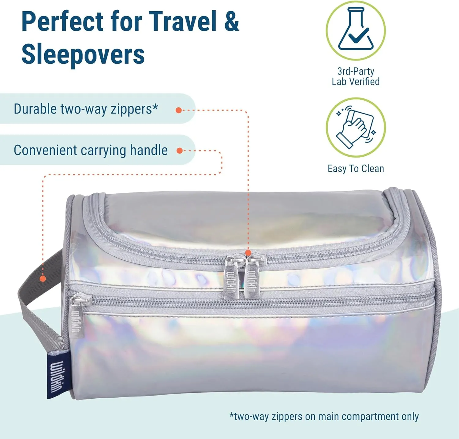 Wildkin Toiletry Bag for Boys and Girls, Ideal for School, Weekend, or Overnight Travel