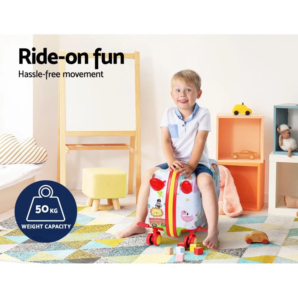 WL 17" Kids Ride On Luggage Children Suitcase Trolley Travel Zoo - ONLINE ONLY