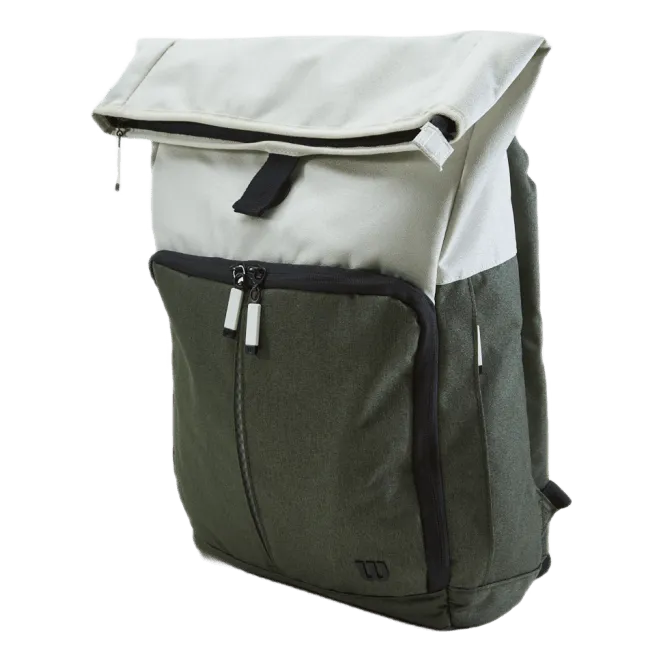 Women's Backpack Cream/forest Green/black