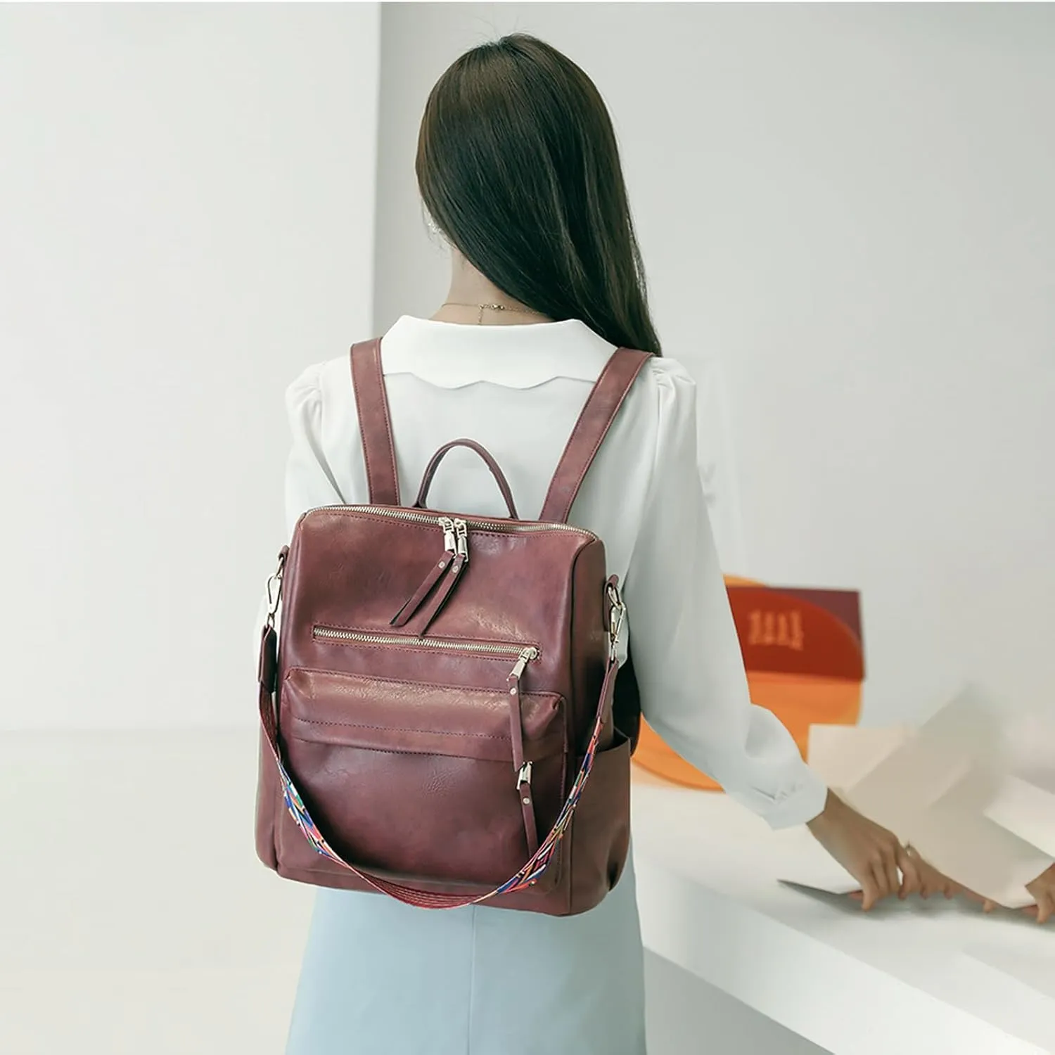 Women's Fashion Backpack Purse for Women Leather Multipurpose Design Ladies Shoulder Bag Travel bag Satchel Handbags