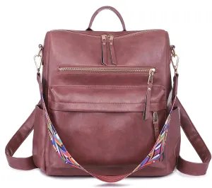 Women's Fashion Backpack Purse for Women Leather Multipurpose Design Ladies Shoulder Bag Travel bag Satchel Handbags