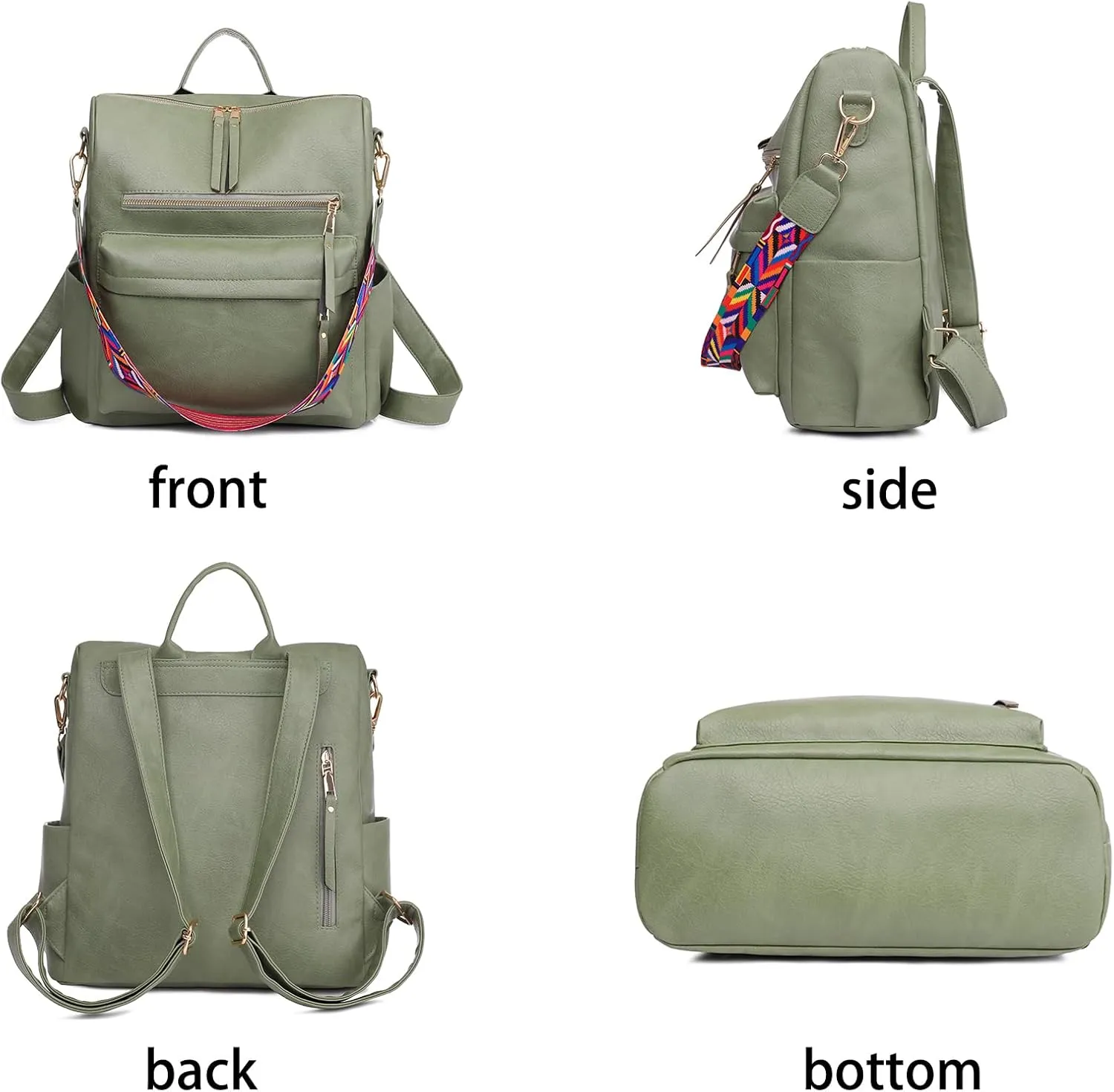 Women's Fashion Backpack Purse for Women Leather Multipurpose Design Ladies Shoulder Bag Travel bag Satchel Handbags